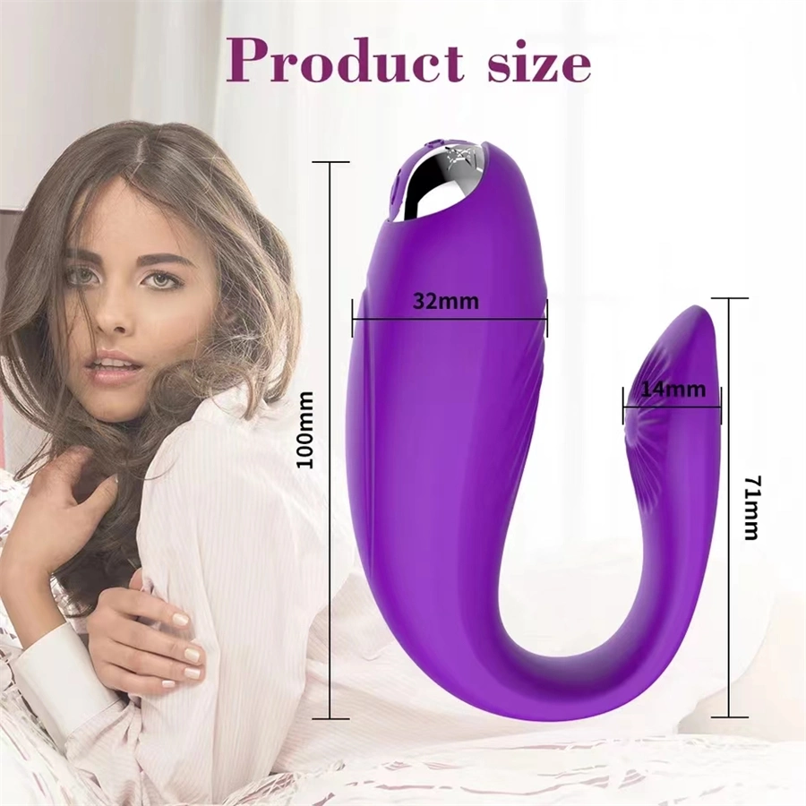 Wholesale Clitoris Masturbator Vibrating Sex Product for Couples Vagina Massage Female U Shape Dildo Vibrator for Woman